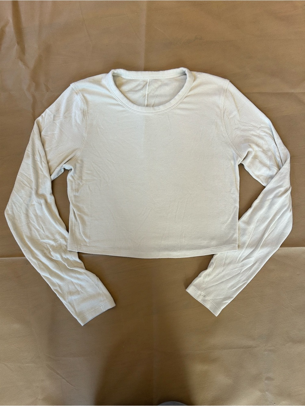 Lululemon Ebb Crop-top Long Sleeve